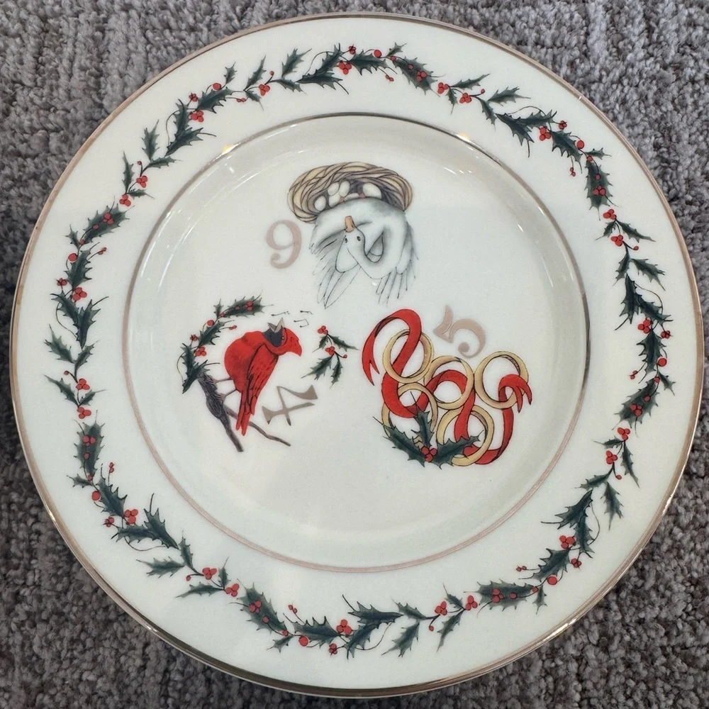 Lenox 12 days of Christmas dessert plates